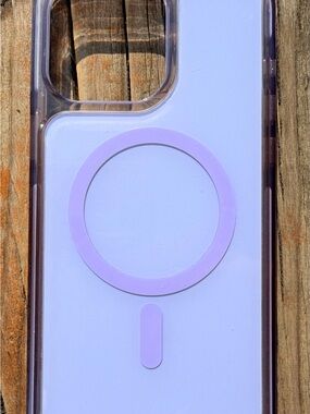 Lilac MagSafe-Compatible Phone Case with Integrated Ring - Unbranded